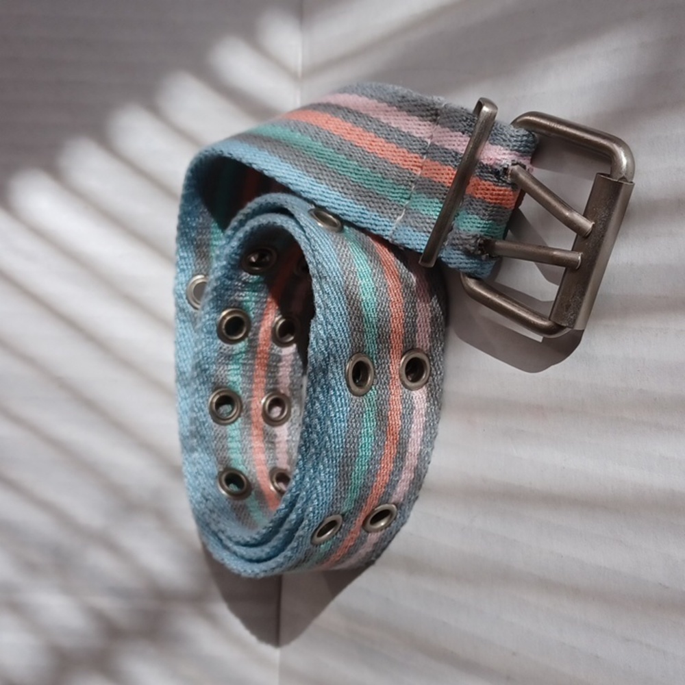 $4 Add-on New Pastel Striped Belt - Size 10 (Girl)